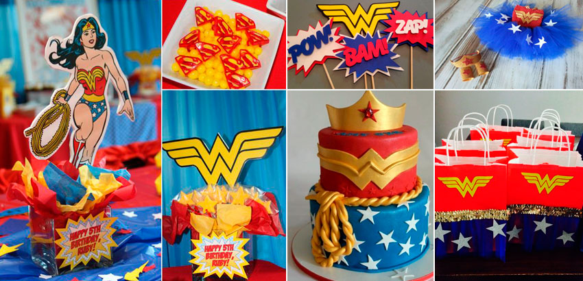 erros comuns ao decorar festa Mulher Maravilha