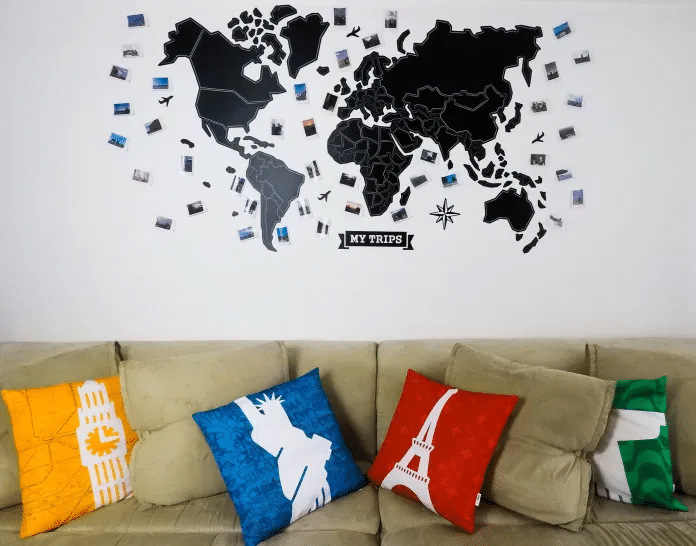 decoração volta ao mundo