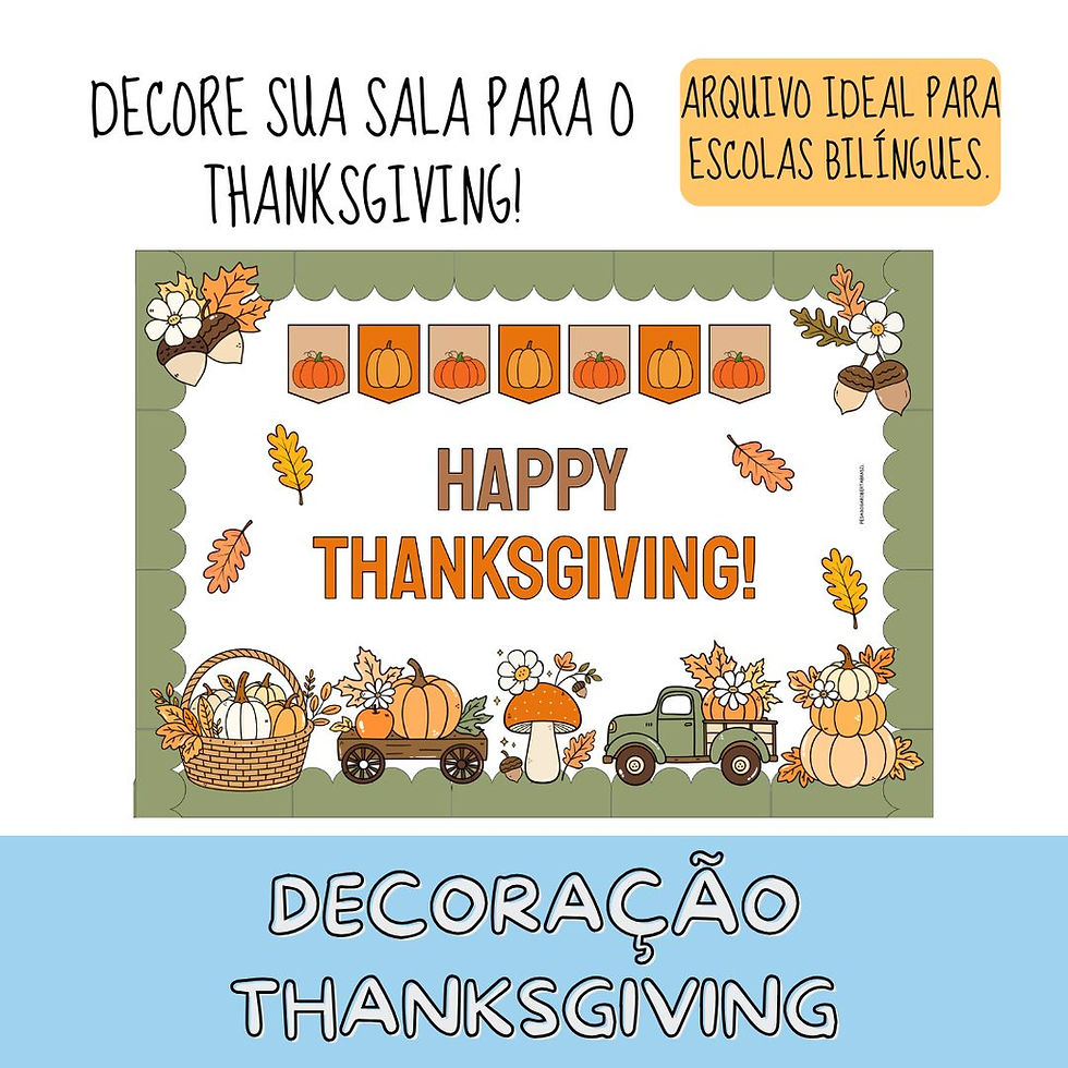 decoração moderna thanksgiving