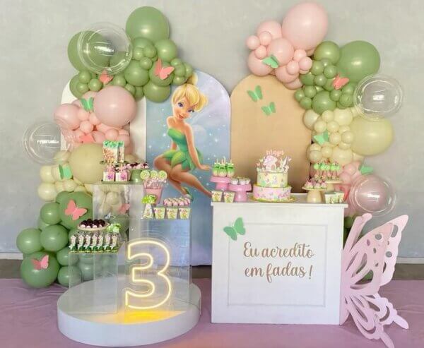 decoração tinker bell para menina