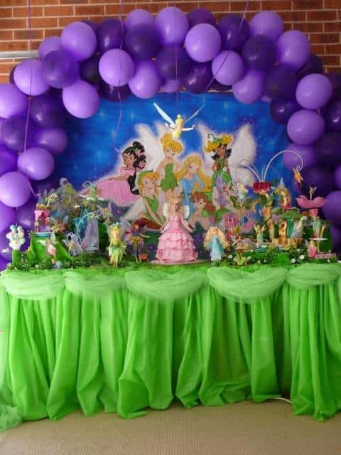 decoração de 1 ano tema sininho