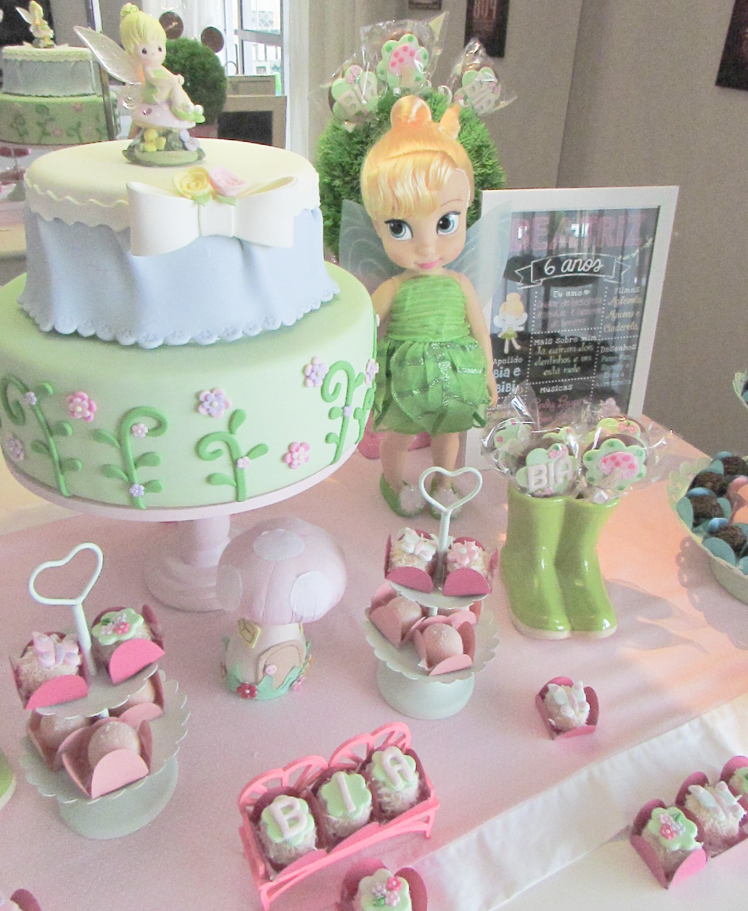 festa de aniversário 4 anos tinker bell