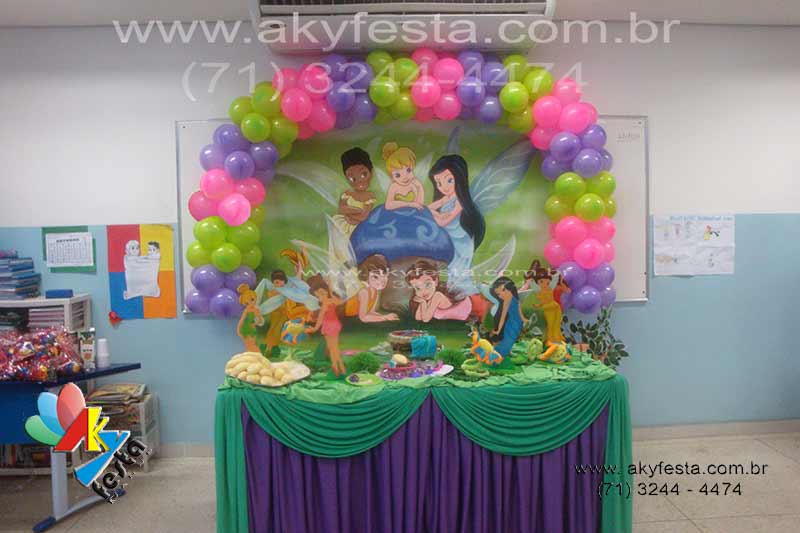 decoração tinker bell para menina