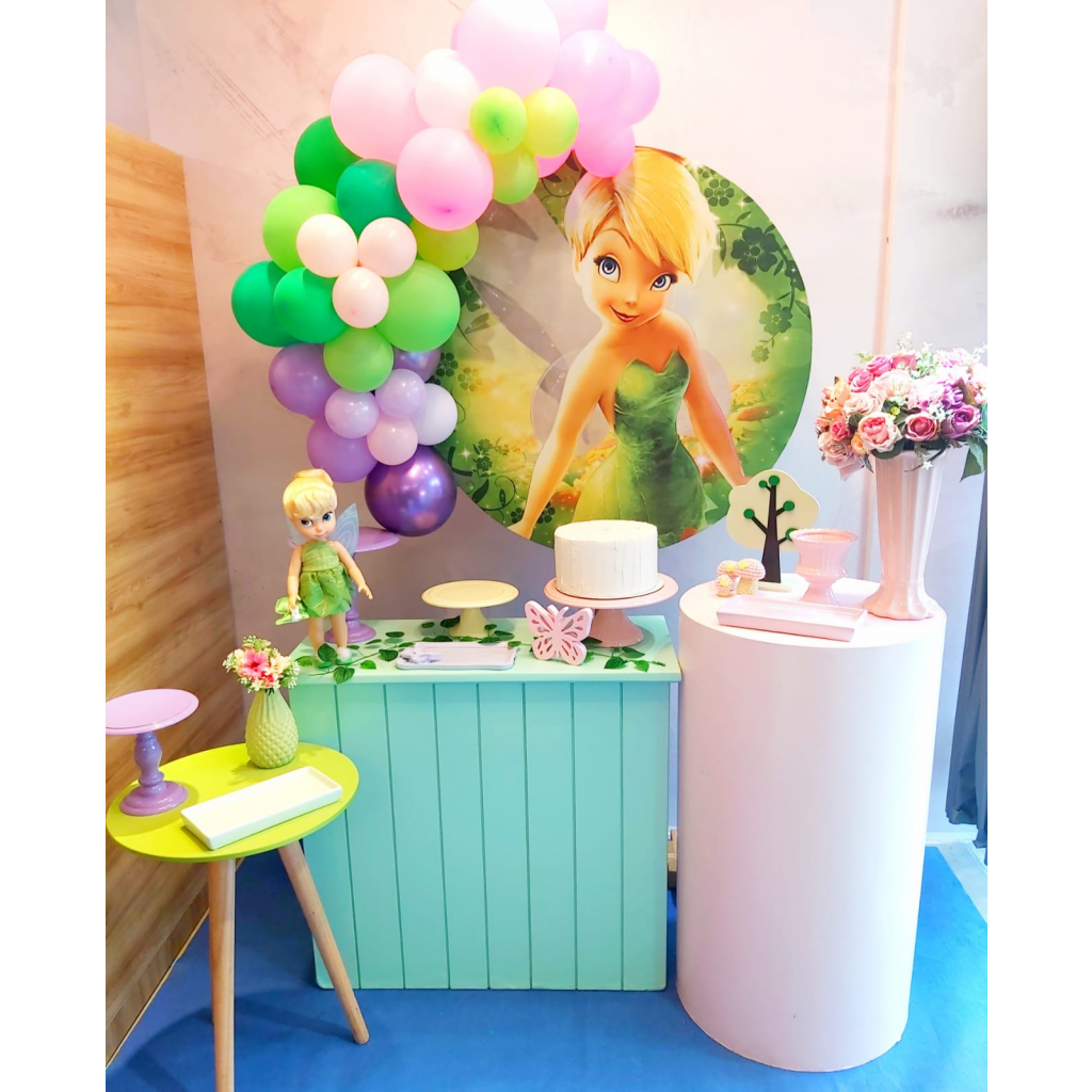 decoração de festa com borboletas e fadas
