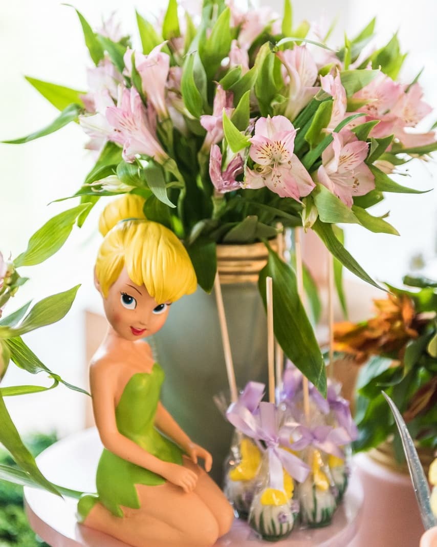 mesa principal festa tinker bell