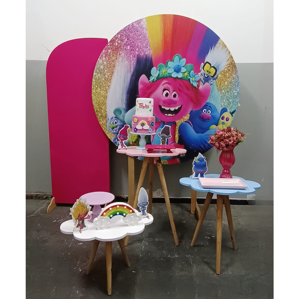 decoração festa trolls 2