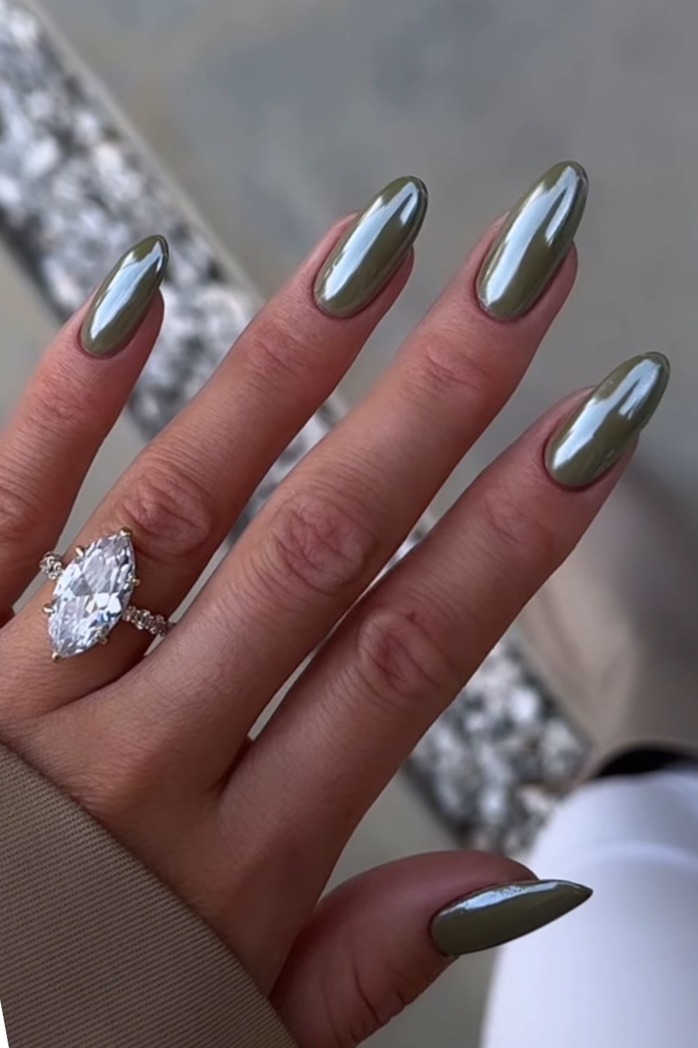 unhas com strass para ano novo