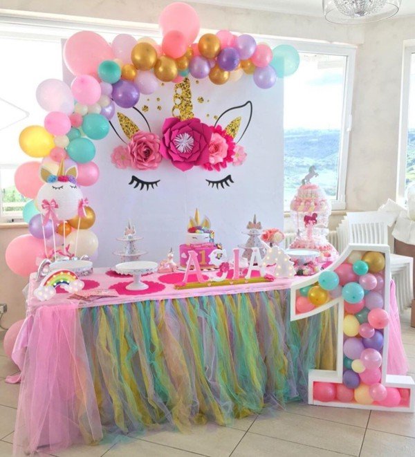 balões para festa unicórnio simples