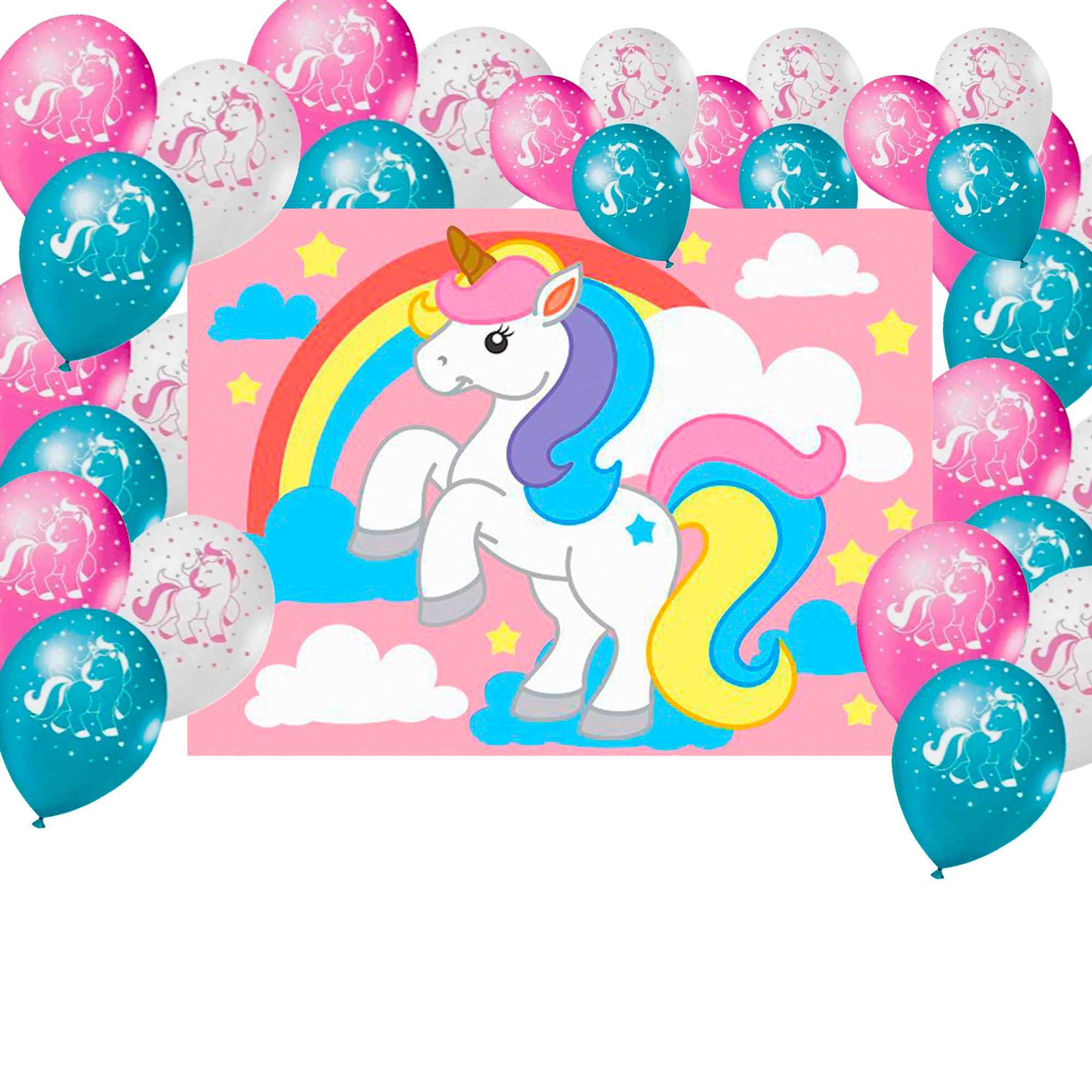 festa unicórnio simples para casa