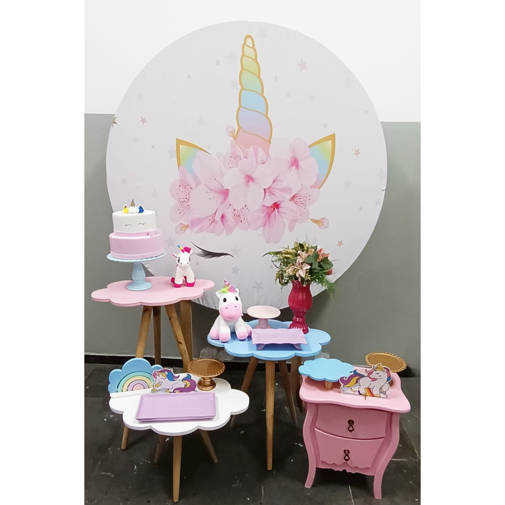 tema unicórnio festa infantil simples
