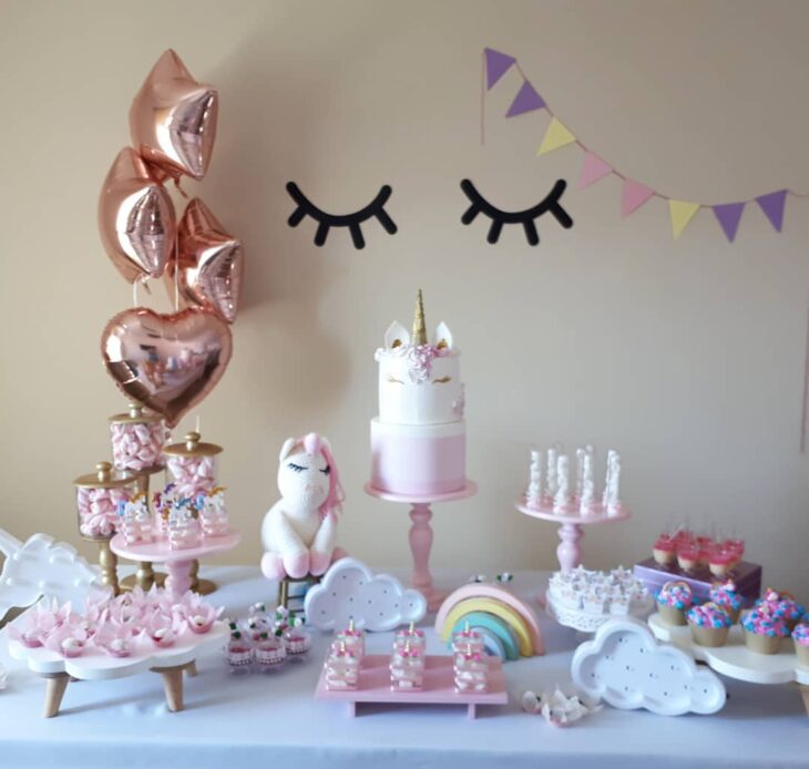decoração de unicórnio fácil e barata