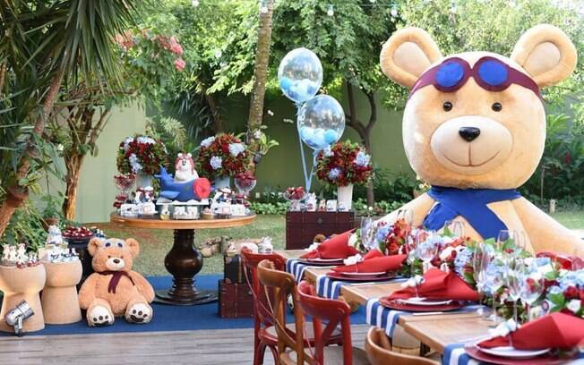 decoração ursinho príncipe ou baloeiro