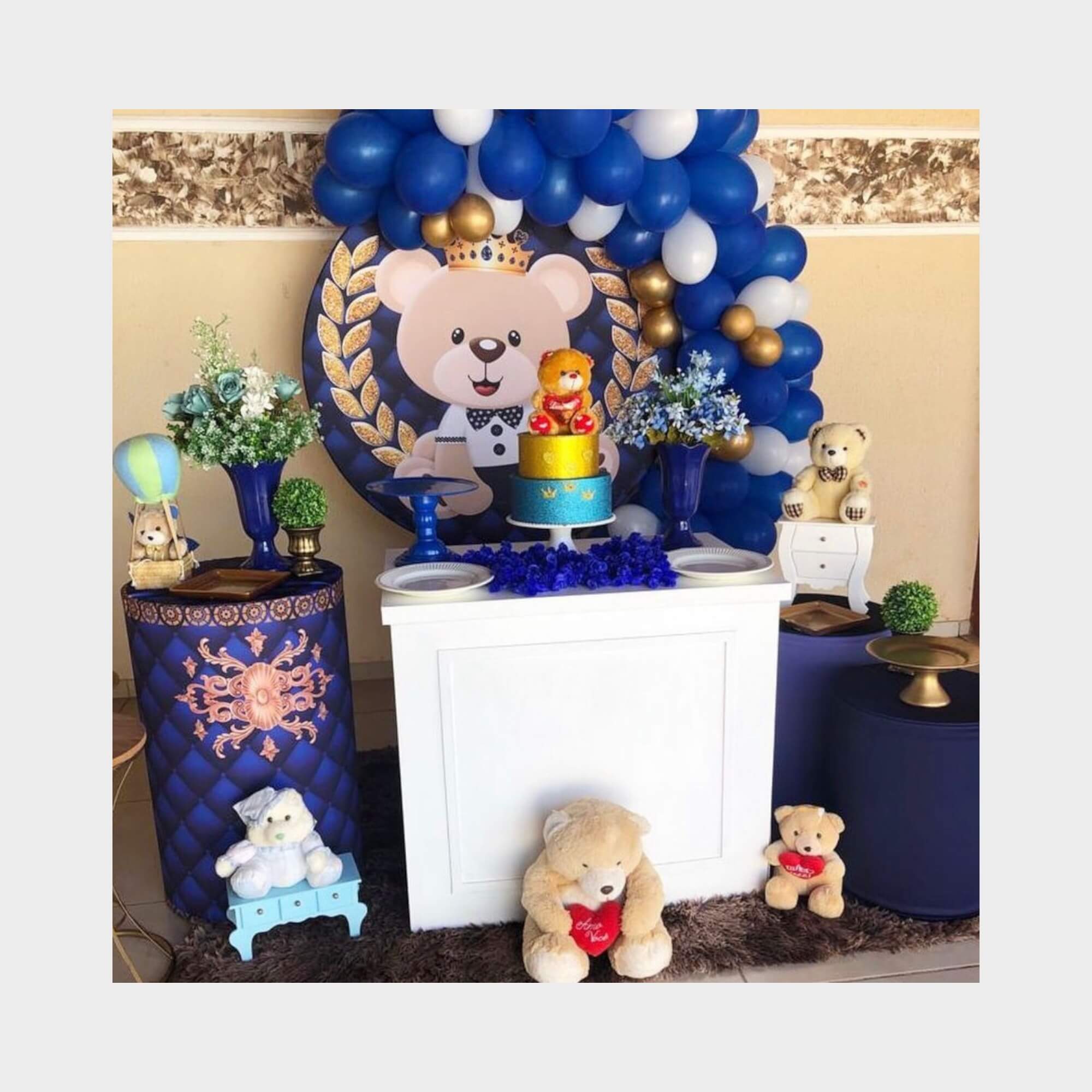 ideias criativas decoração ursinho príncipe baloeiro