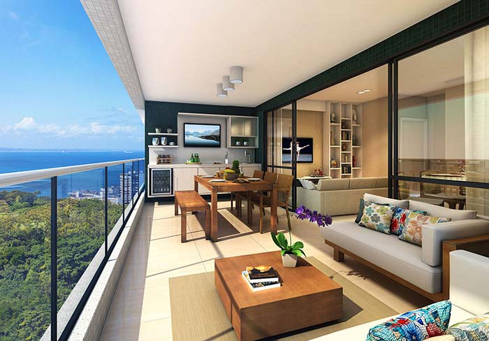 varanda gourmet pequena vs grande