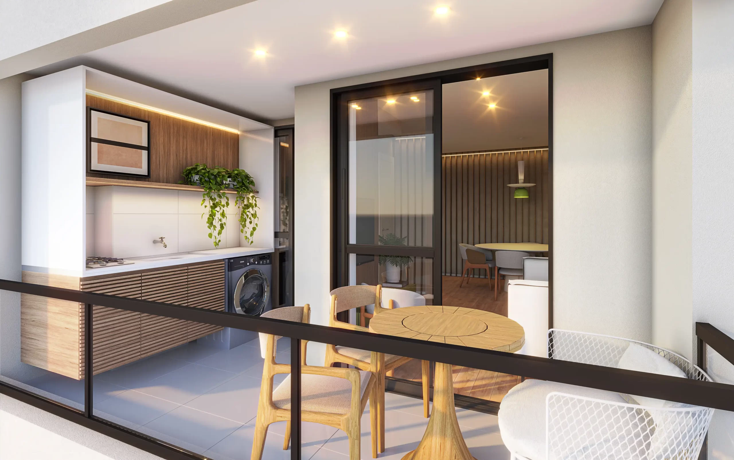 varanda gourmet pequena vs grande