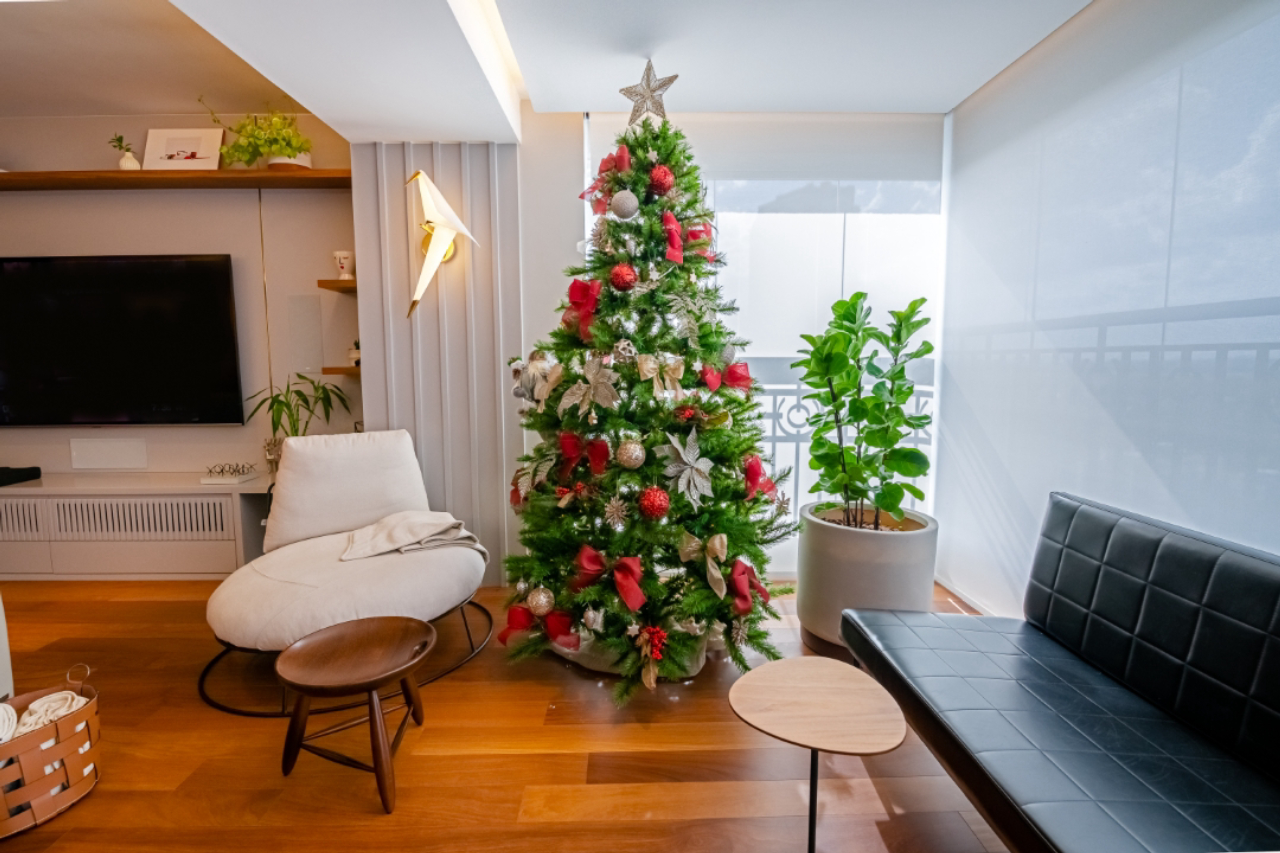 decoração varanda natal