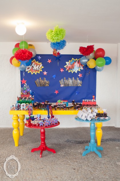 decoração vingadores balões