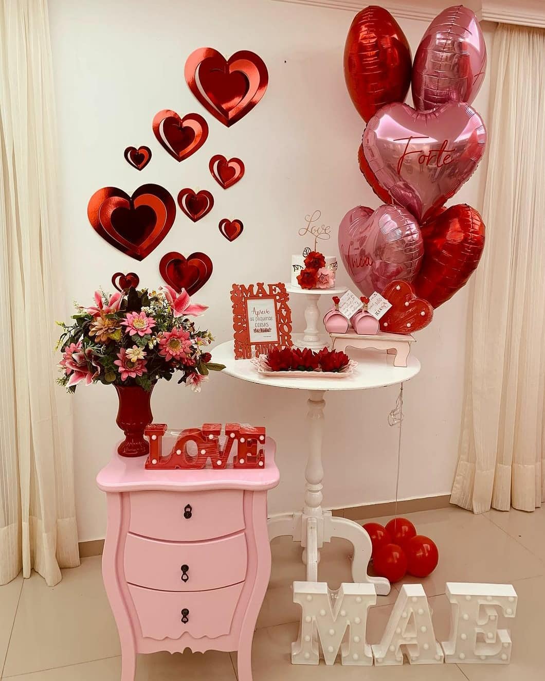 decoração vitrine dia das maes