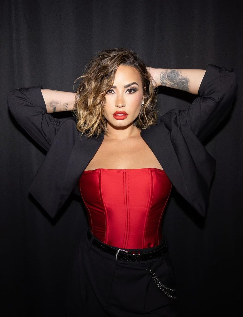 Demi Lovato cabelo curto 2021