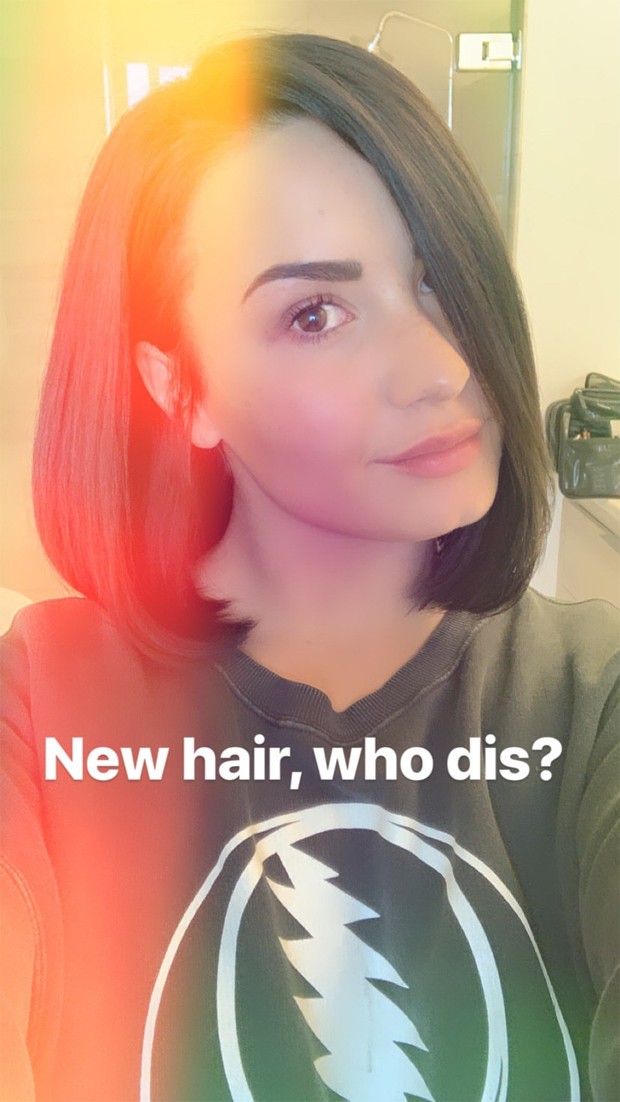 Demi Lovato novo corte de cabelo