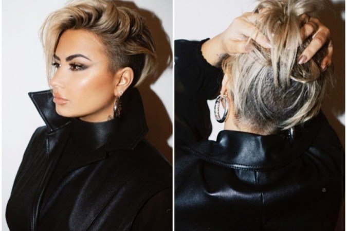 Demi Lovato buzz cut