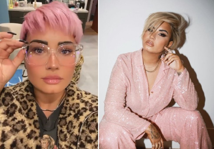 Evolução cabelo Demi Lovato