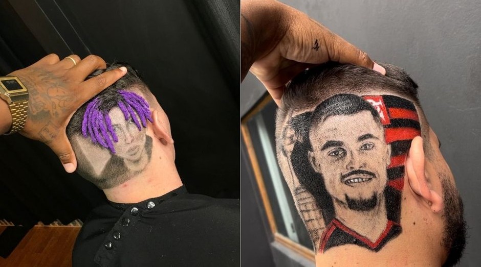 Inspiração de Hair Tattoo: 20 Ideias de Desenhos Geométricos, Raio e Realistas