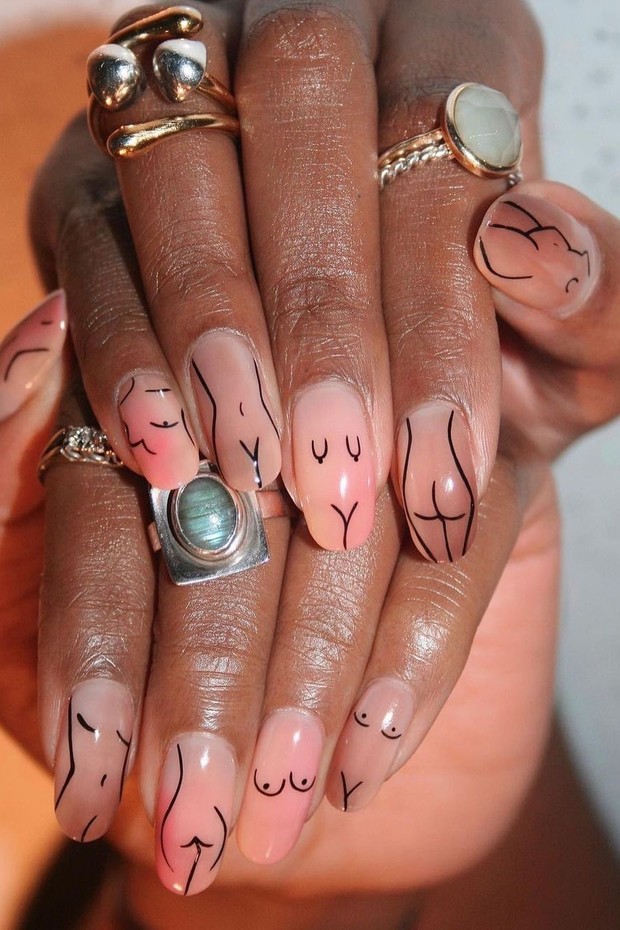 nail art degradê passo a passo