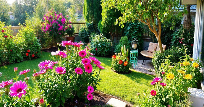 Truques de Design para Ampliar Jardins Pequenos