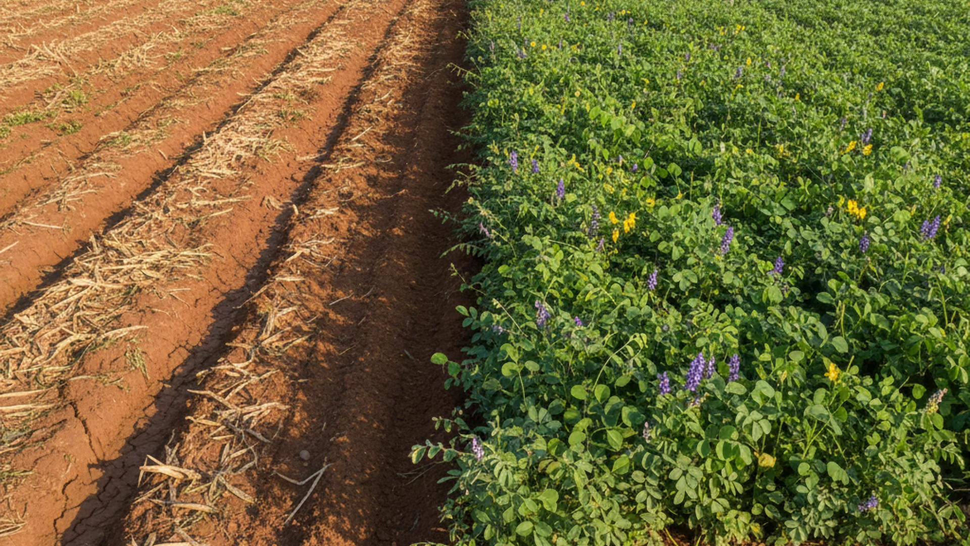 diferença entre adubação verde e química
