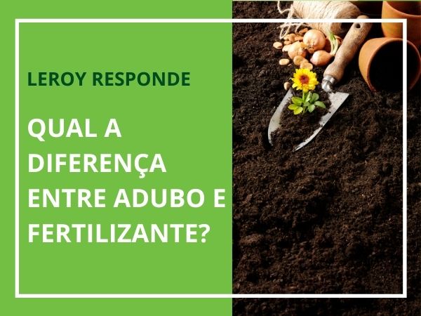 diferença entre adubação verde e química