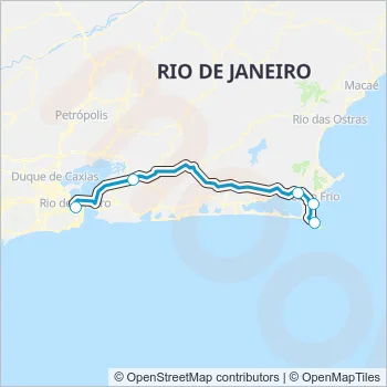 distancia entre rio de janeiro e arraial do cabo rj