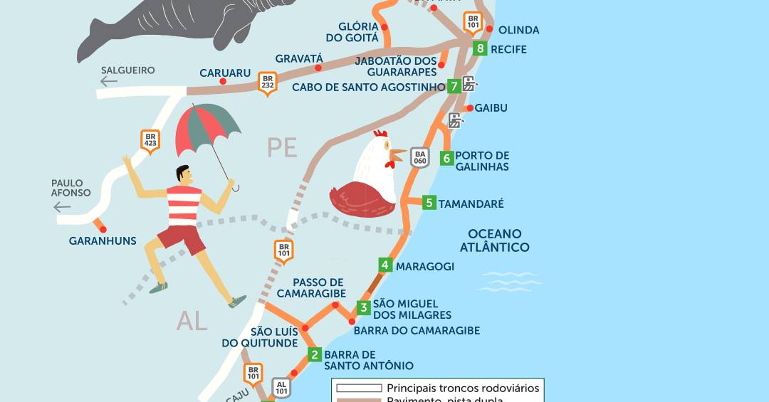 distancia maceio recife