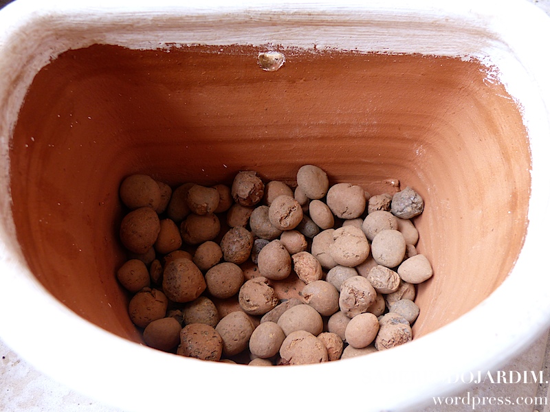drenagem de vasos como fazer corretamente