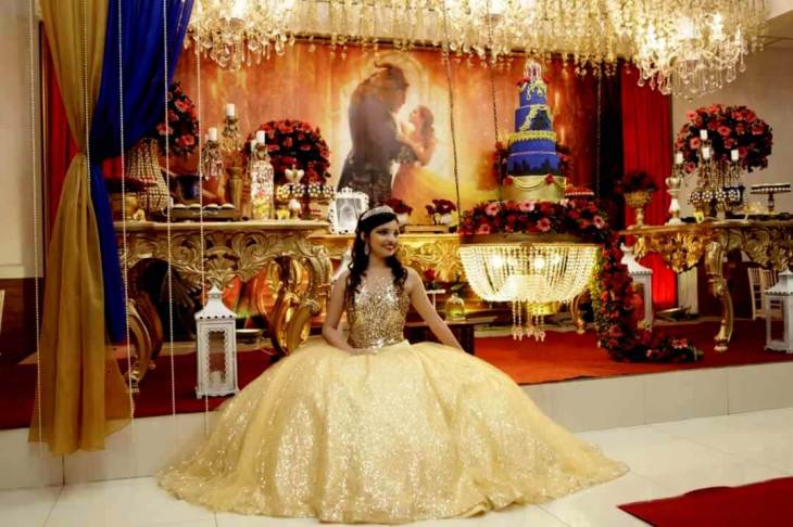 erros comuns decoração festa 15 anos bela e a fera
