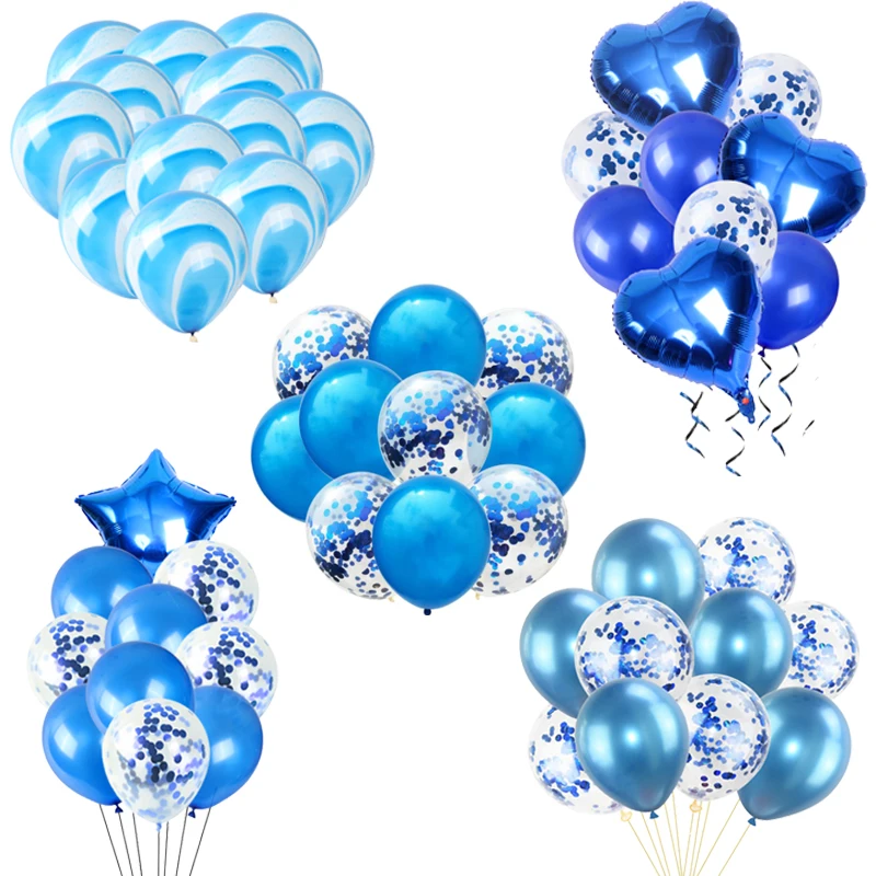 ideias decoração festa azul simples e barata