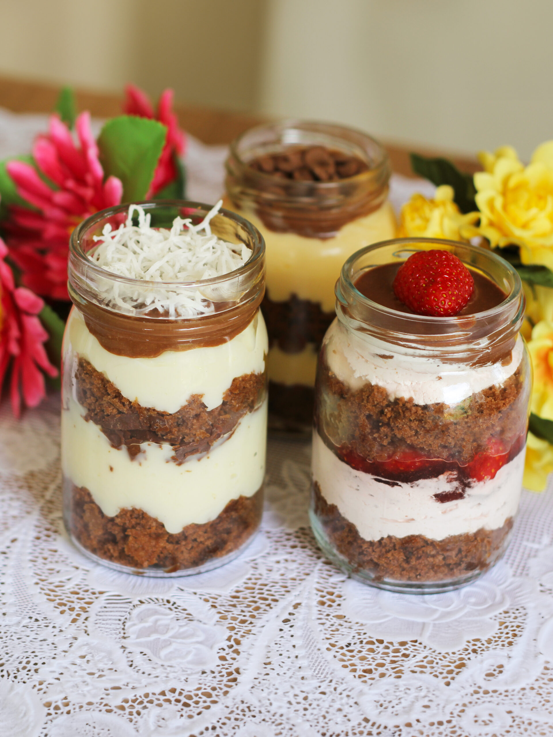 ideias decoração bolo no pote criativa