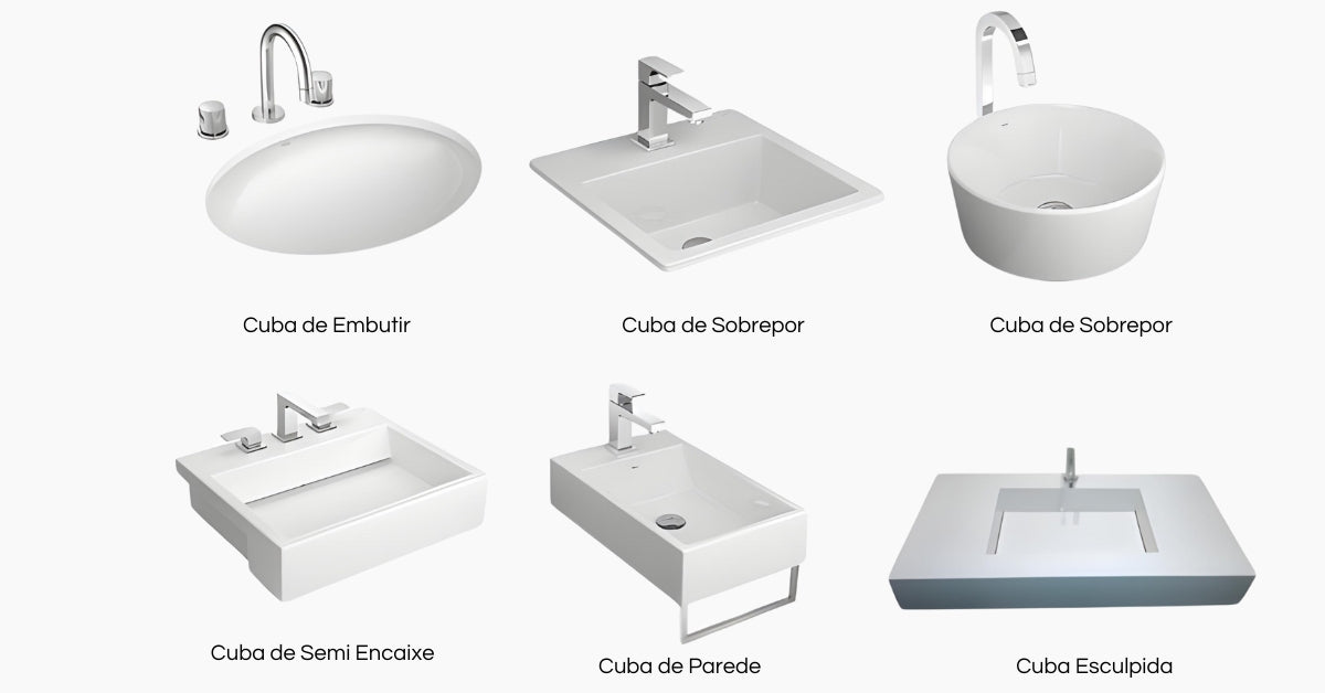 escolher a cuba certa para o banheiro