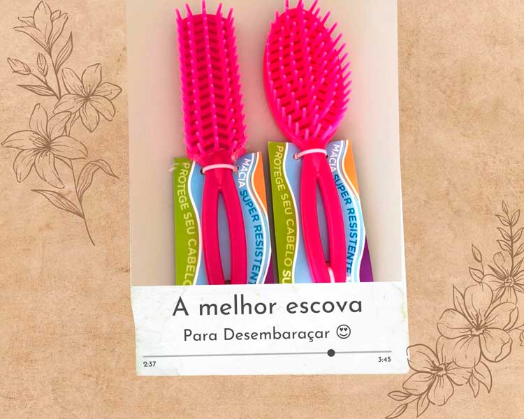 escova para cabelo cacheado