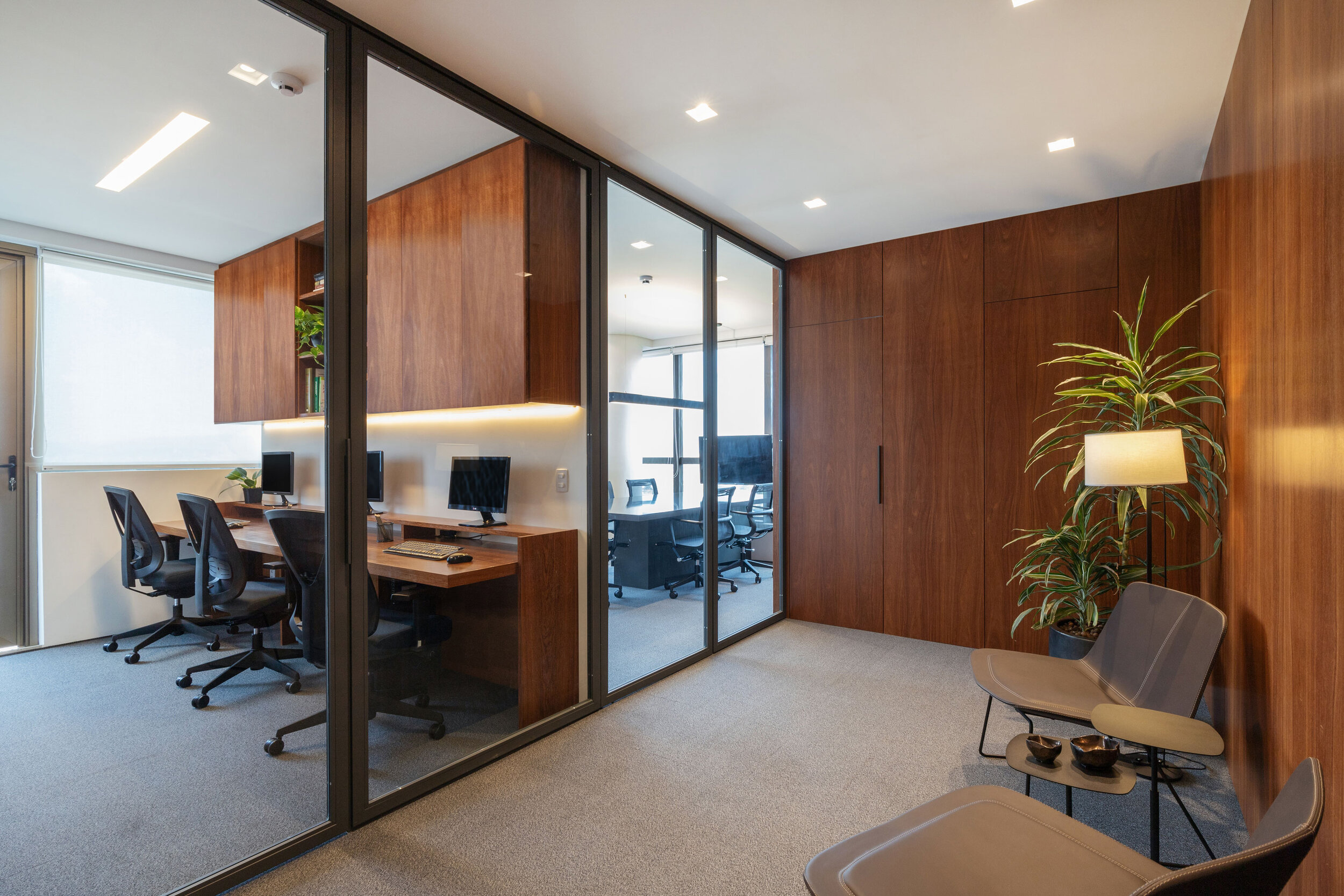 decoração recepção escritório de advocacia