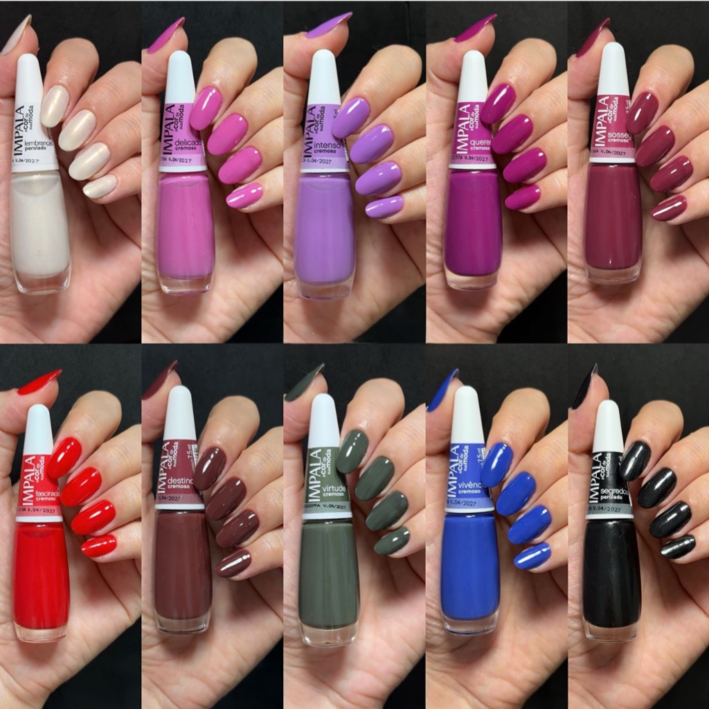 cores de esmalte para outono 2026