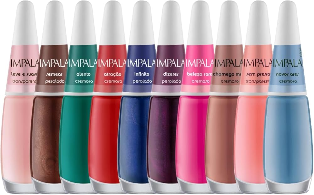 esmaltes azuis e verdes tendência