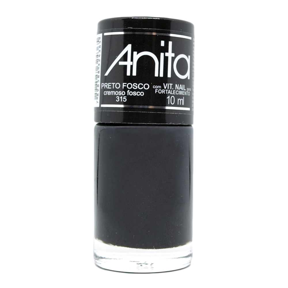 esmalte preto fosco