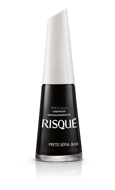 esmalte preto fosco