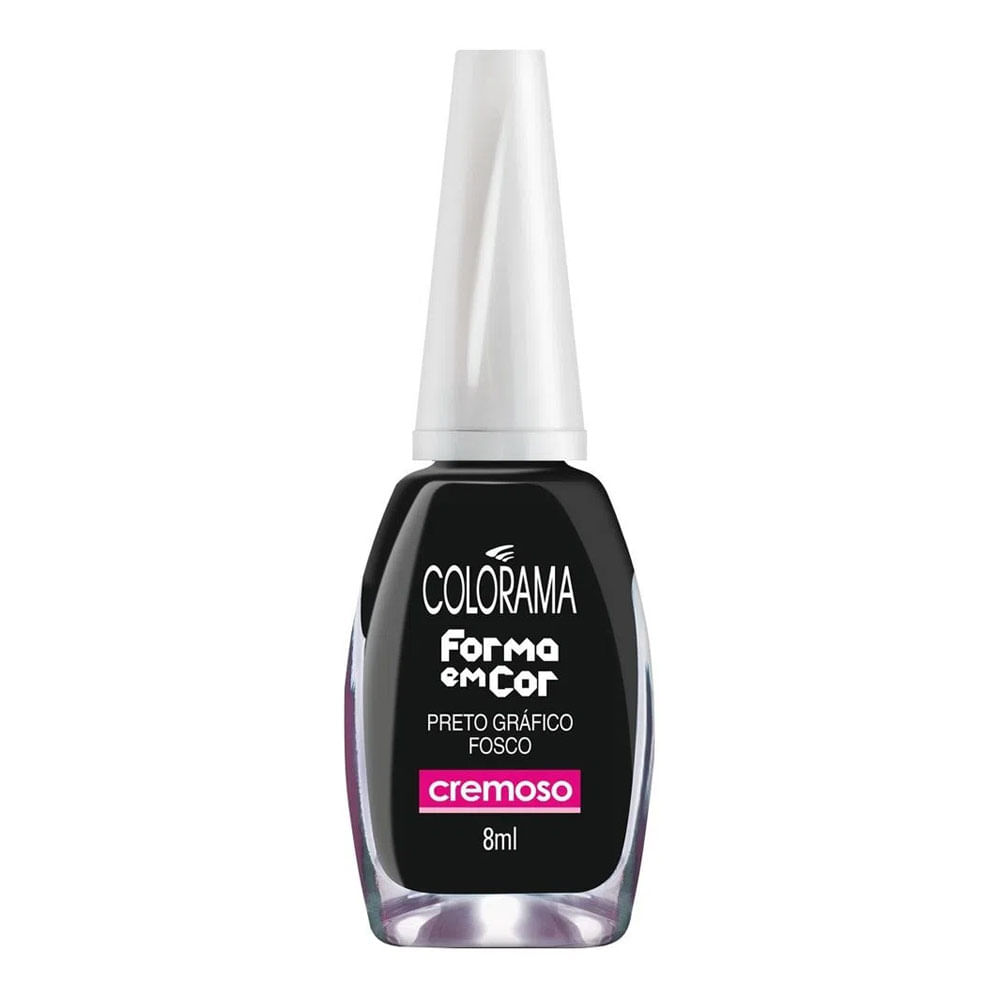 esmalte preto fosco