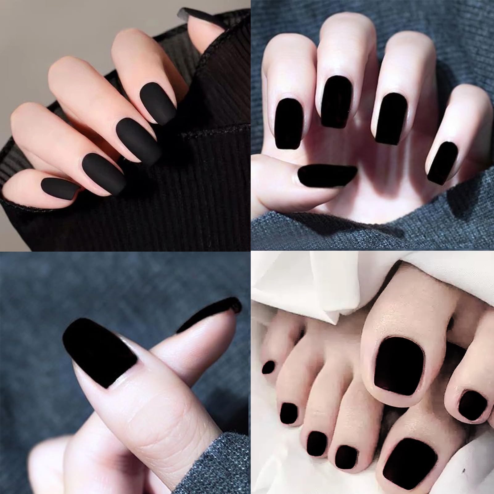 esmalte preto fosco