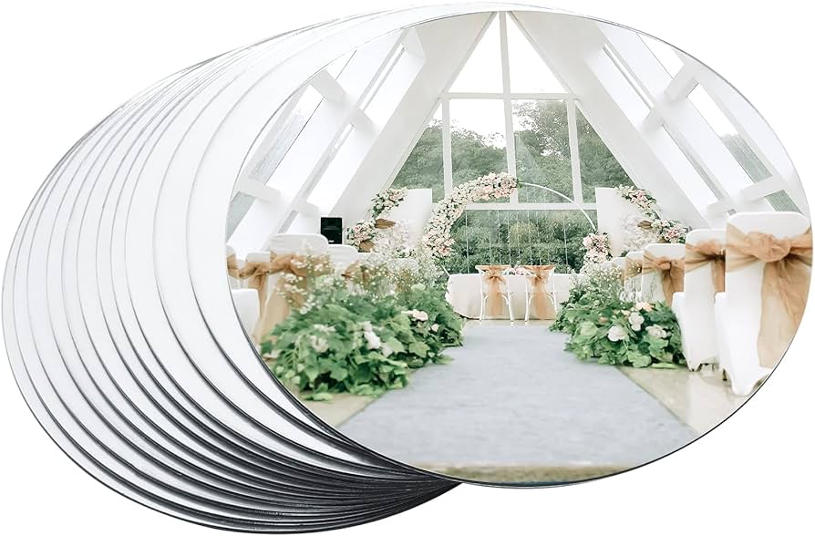 espelho oval com led para casamento