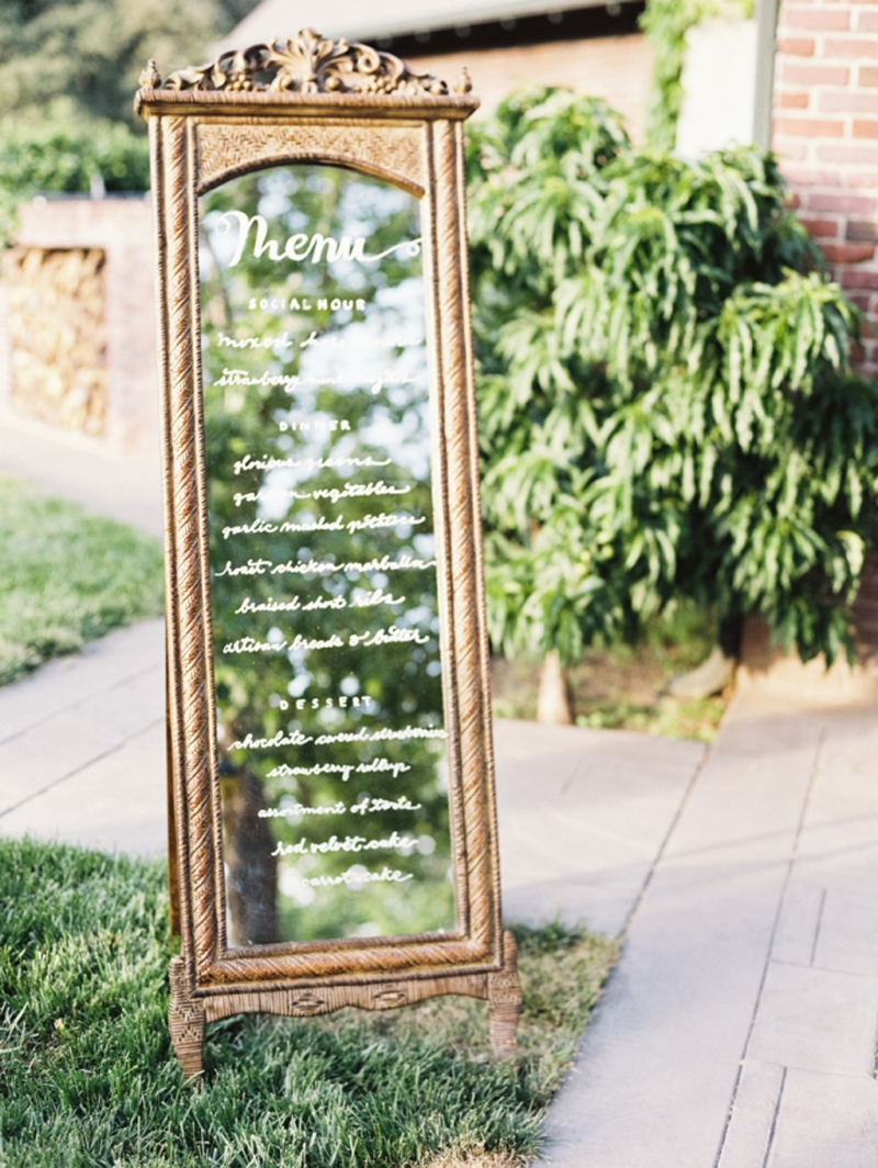 espelho para casamento decoração