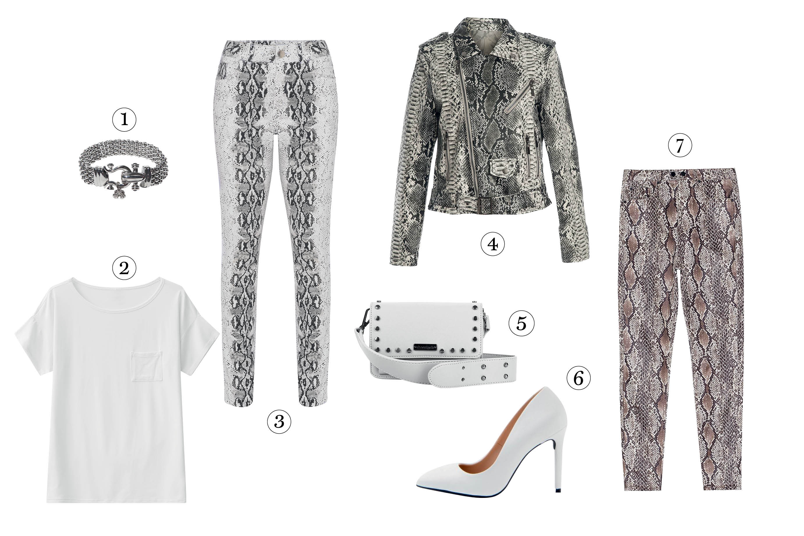 Guia completo: Combinando a estampa de cobra com outras peças