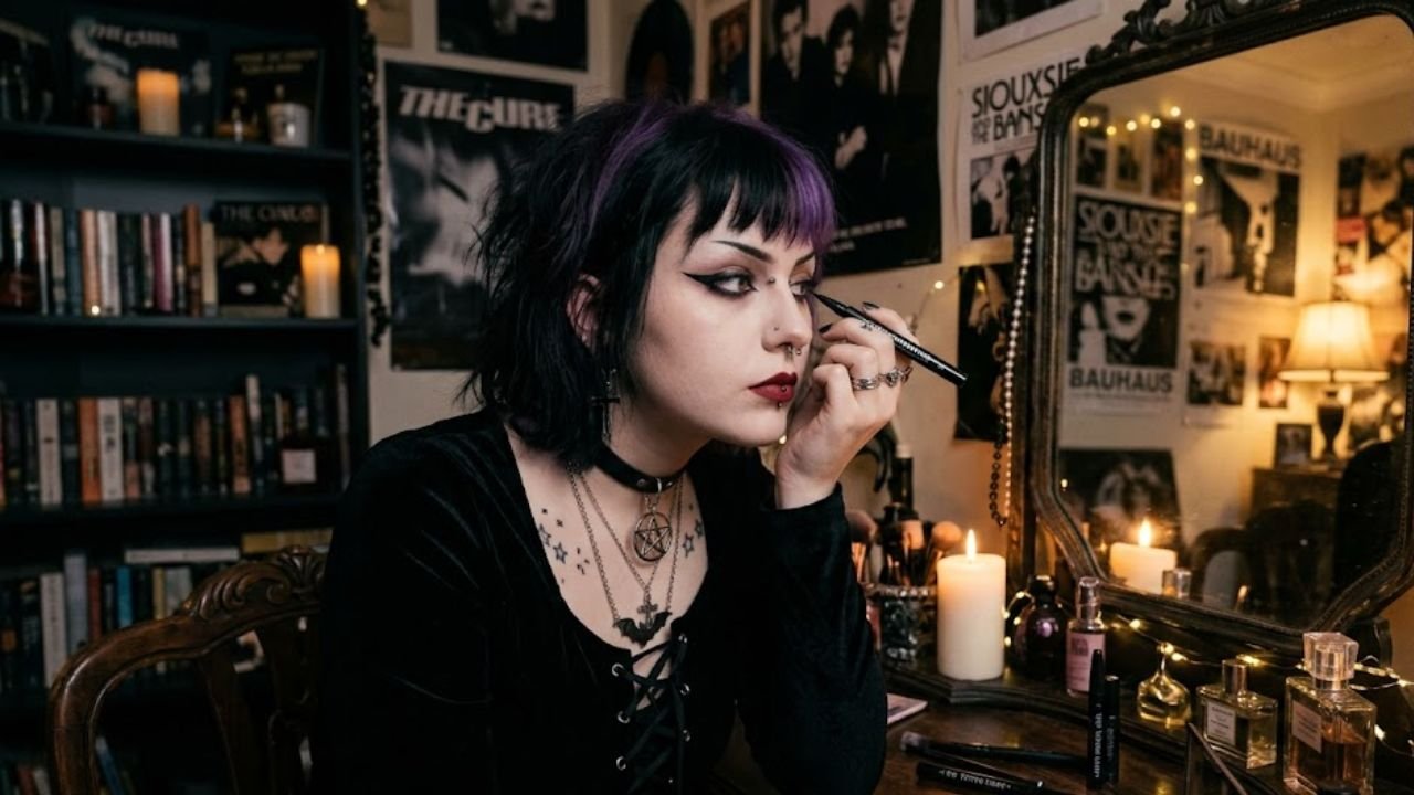 erros comuns ao usar maquiagem gotica